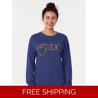 Le Studio Pullover Sweatshirt Gold Logo
